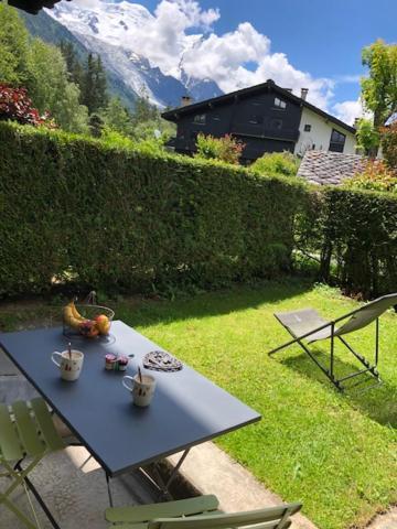 Studio Au Calme Avec Jardin Et Vue Mont-Blanc Chamonix Bagian luar foto